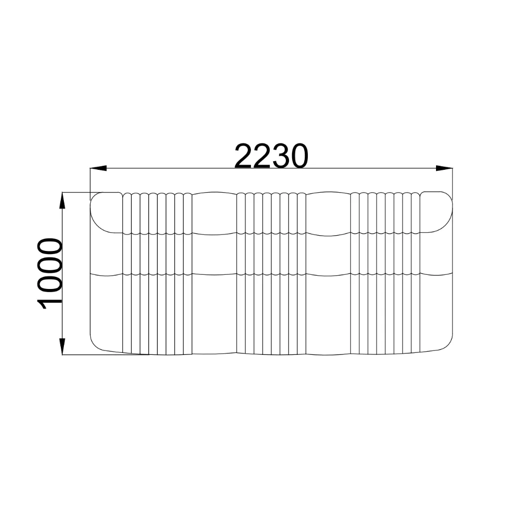 Cream Textured Fabric L Shape Four Seater Sectional Sofa