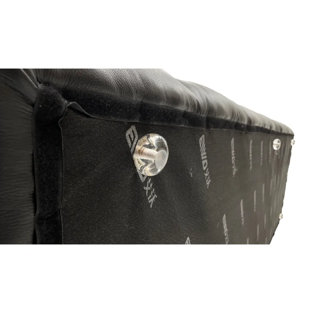 Dark Grey Leather Fur Accent Four Seater Sofa