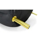 Dark Grey Velvet Tufted Single Seater Armchair with Gold Legs