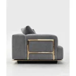 Grey Oversized Modular Sofa with Plush Back Pillows