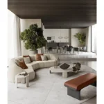 Minimalist White Upholstered Bench with Black Legs for Entryway or Bedroom