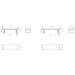 Minimalist White Upholstered Bench with Black Legs for Entryway or Bedroom