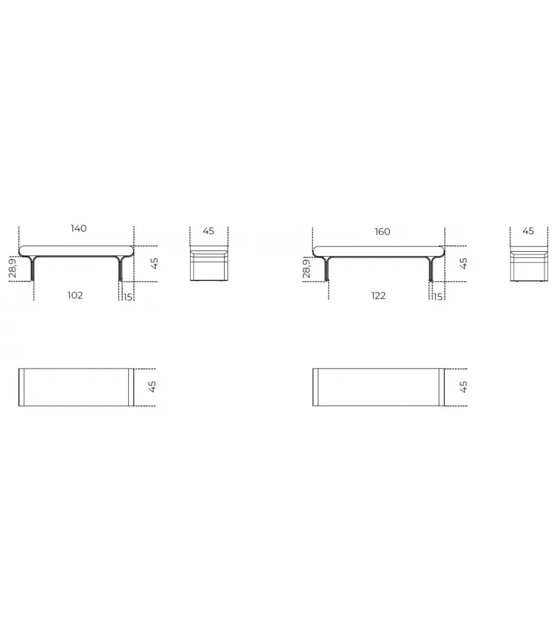 Minimalist White Upholstered Bench with Black Legs for Entryway or Bedroom