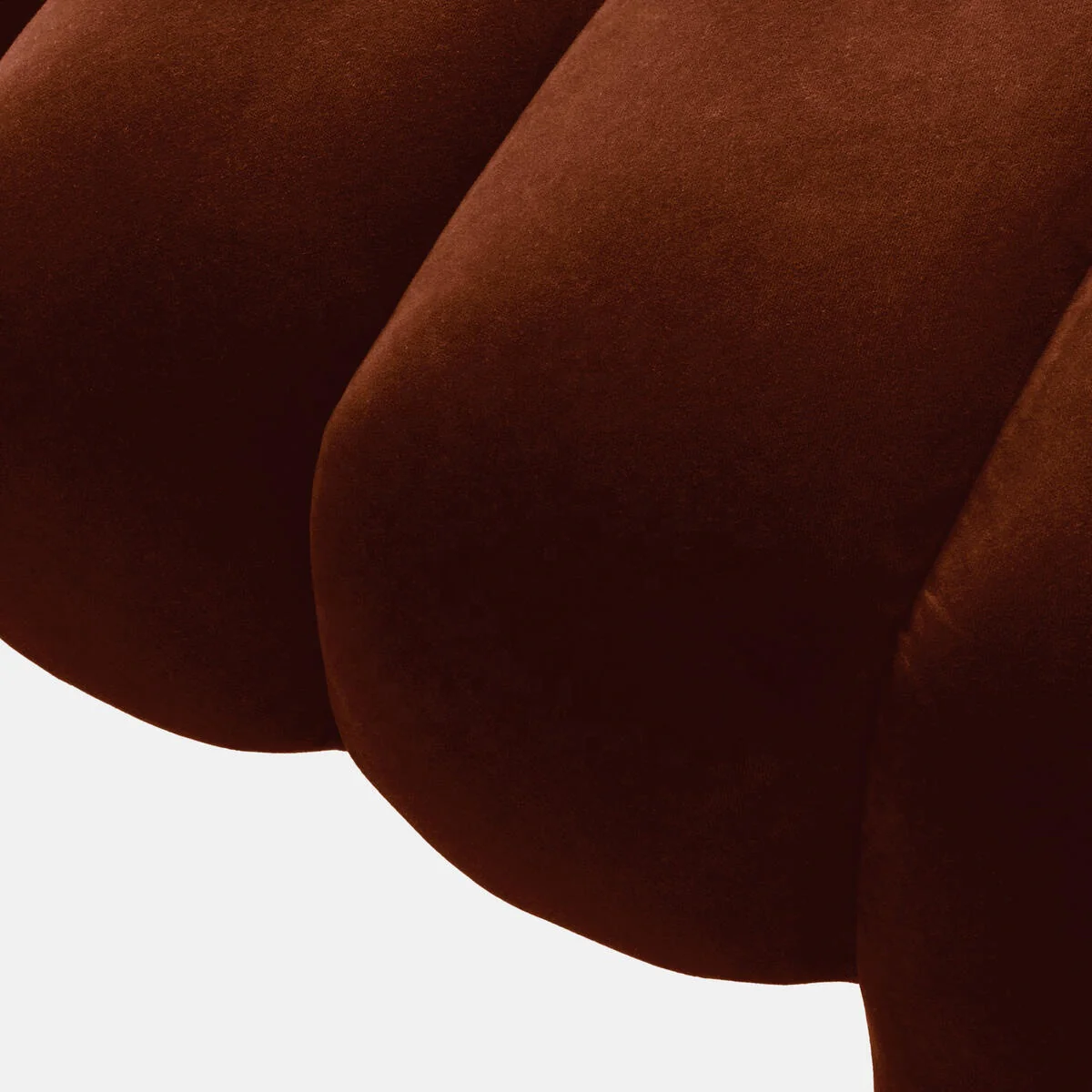 Modern Contemporary Ribbed Velvet Bench for Entryway Living Room