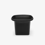 Modern Sculptural Black Plastic Stool for Living Room