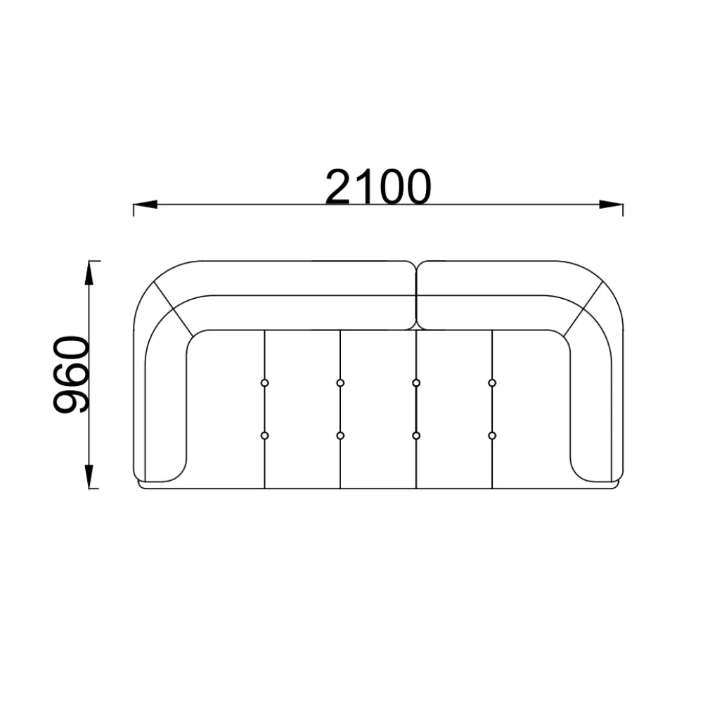 Mustard Velvet Tufted Four Seater Sofa with Fur Pillow