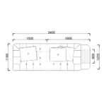 Teal Velvet Modular Sofa with Tufted Seats and Accent Pillow